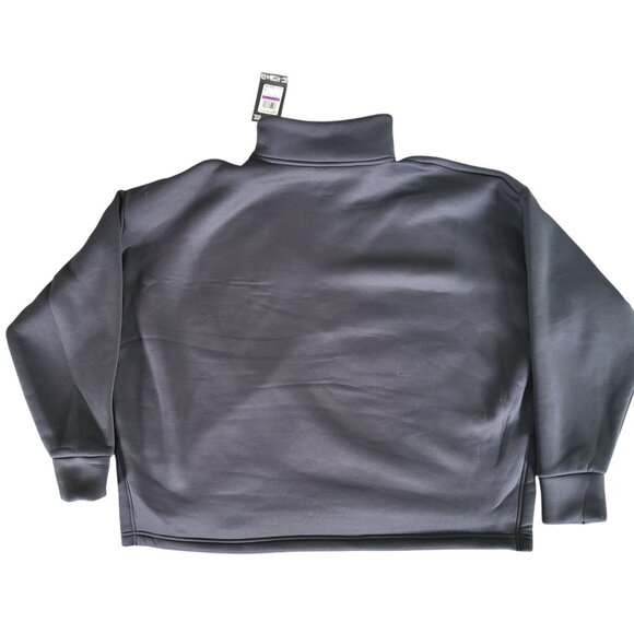 Under Armour Women's 2XL Sweatshirt Fleece Half-Zip Black NWT - Picture 2 of 11